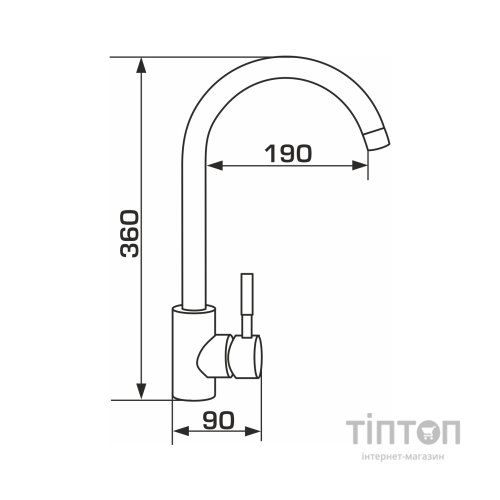 Змішувач GRANADO Elche LUX marron (gz0106L)