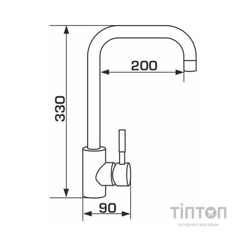 Змішувач GRANADO Oviedo LUX inox (gz0207L)