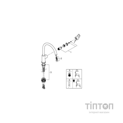 Змішувач Grohe 31232001 (CV031944)