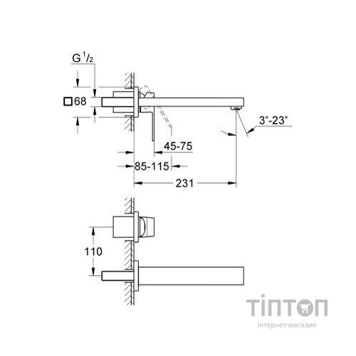 Змішувач Grohe Eurocube (23447000)