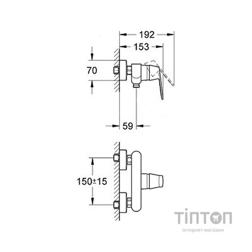 Змішувач Grohe Eurosmart Cosmopolitan (32837000)