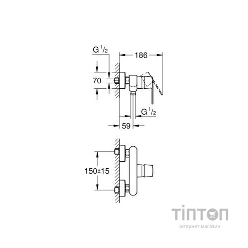 Змішувач Grohe Get 1 (32888000)
