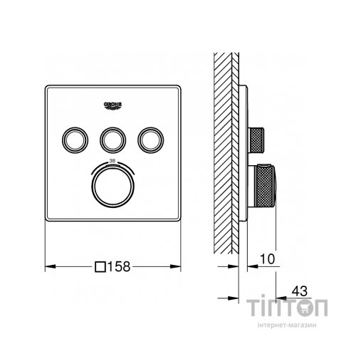 Змішувач Grohe GRT SmartControl (29126000)