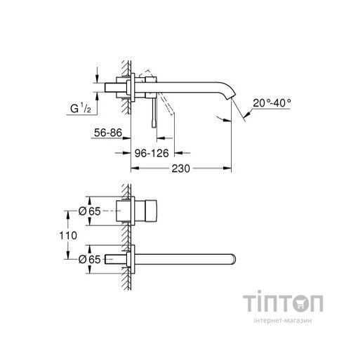 Змішувач Grohe L-Size Essence (19967001/29193001)