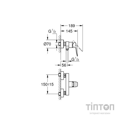 Змішувач Grohe QuickFix Dice (1018740000)