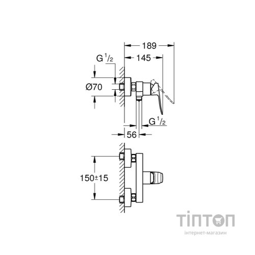 Змішувач Grohe QuickFix Dice (1018742430)