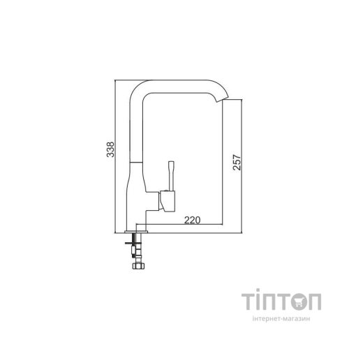 Змішувач Interline Loft new Gray