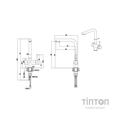 Змішувач Interline Storm new Sateen