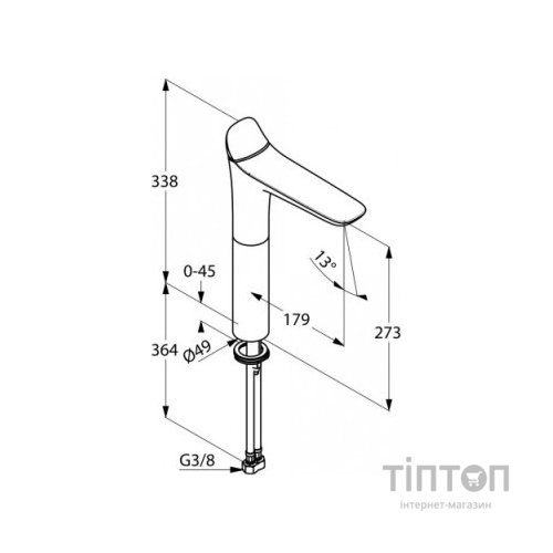 Змішувач KLUDI AMBIENTA (532980575)