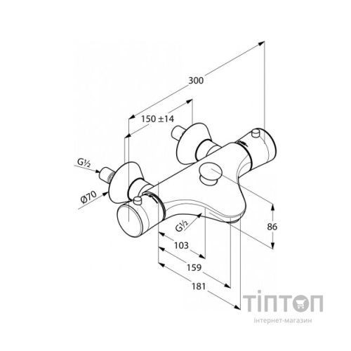 Змішувач KLUDI AMBIENTA (534010538)