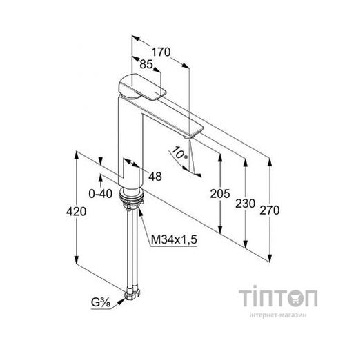 Змішувач KLUDI AMEO (412960575)