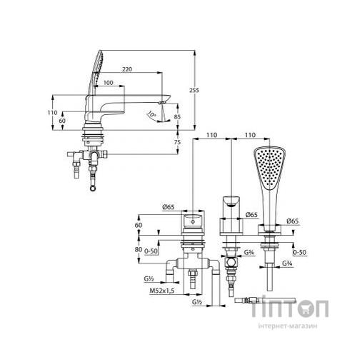 Змішувач KLUDI AMEO (414470575)