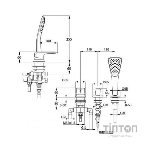 Змішувач KLUDI AMEO (414480575)