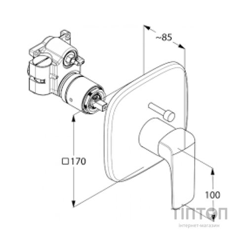 Змішувач KLUDI AMEO (416570575)