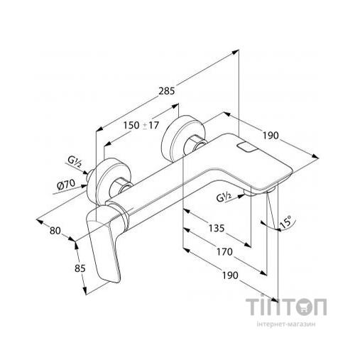 Змішувач KLUDI AMEO (416710575)