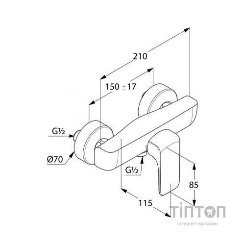 Змішувач KLUDI AMEO (417100575)