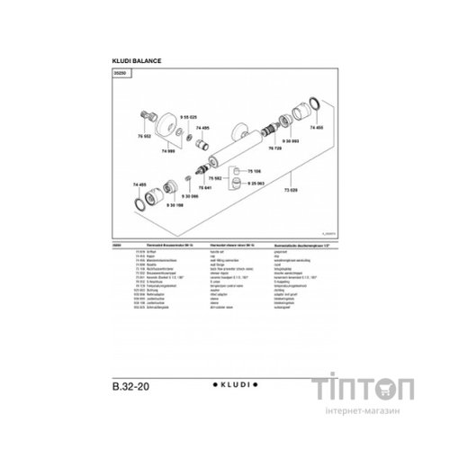 Змішувач KLUDI Balance (352500575)