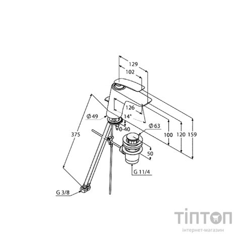 Змішувач KLUDI Balance matt black (520238775)