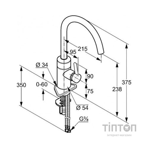 Змішувач KLUDI E-GO (422100575)