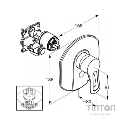 Змішувач KLUDI MX (336550562)