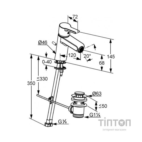 Змішувач KLUDI O-CEAN (384300575)
