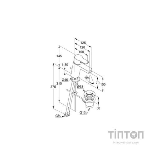 Змішувач KLUDI PureEasy (373829165)