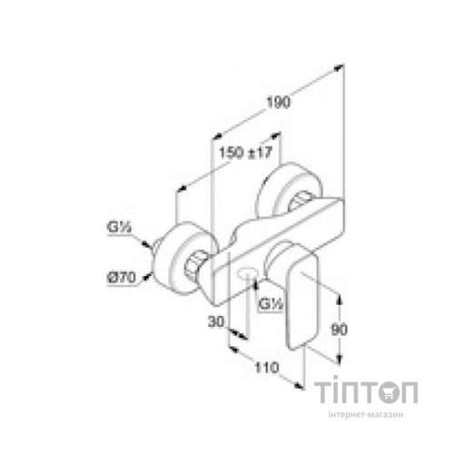 Змішувач KLUDI PureStyle (408410575)