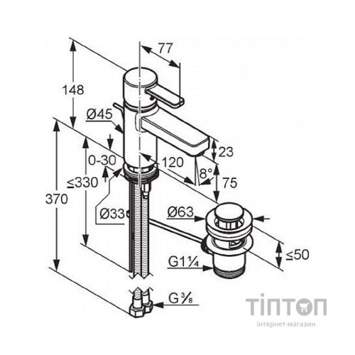 Змішувач KLUDI ZENTA (382600575)