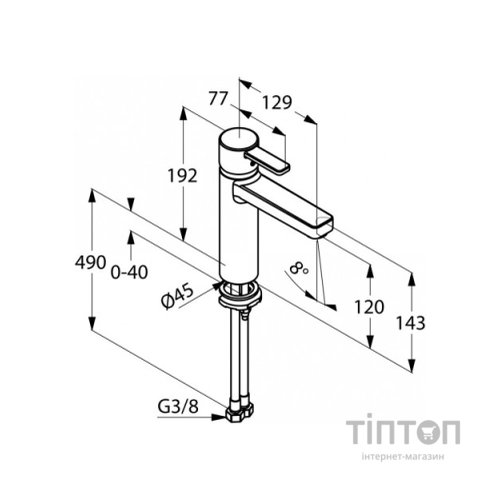 Змішувач KLUDI ZENTA (382650575)