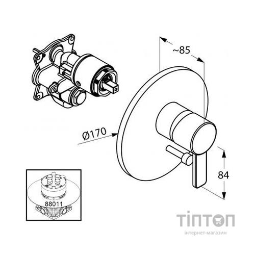 Змішувач KLUDI ZENTA (386500575)