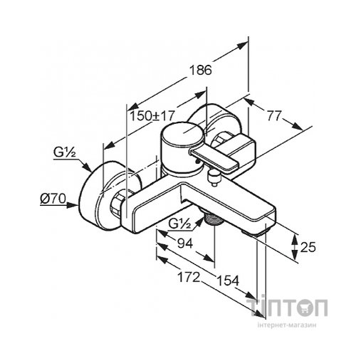 Змішувач KLUDI ZENTA (386700575)