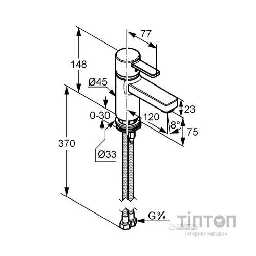 Змішувач KLUDI ZENTA XL (382620575)