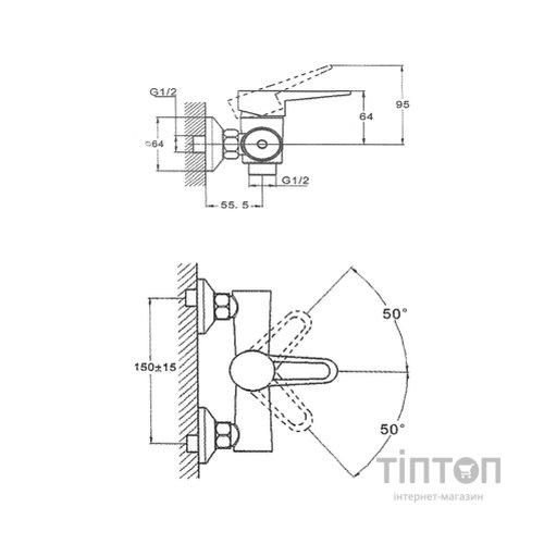 Змішувач Kroner Elbe-C050