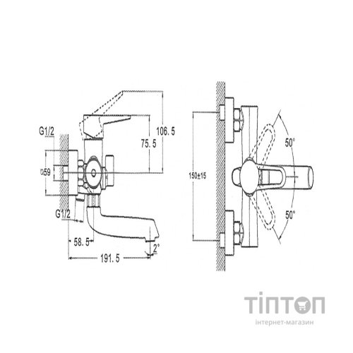 Змішувач Kroner Elbe-N060