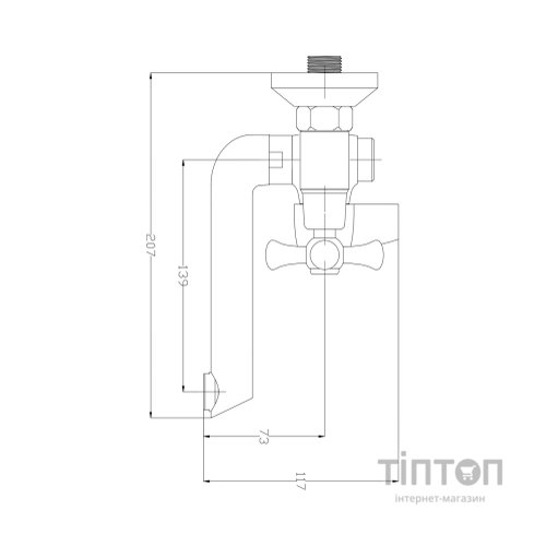 Змішувач Kroner Hamburg-C060