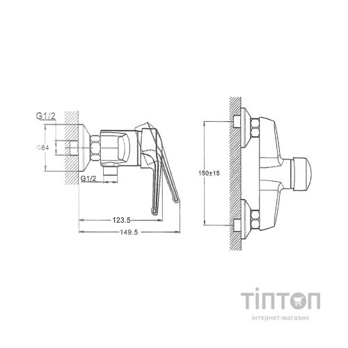 Змішувач Kroner Main-C050