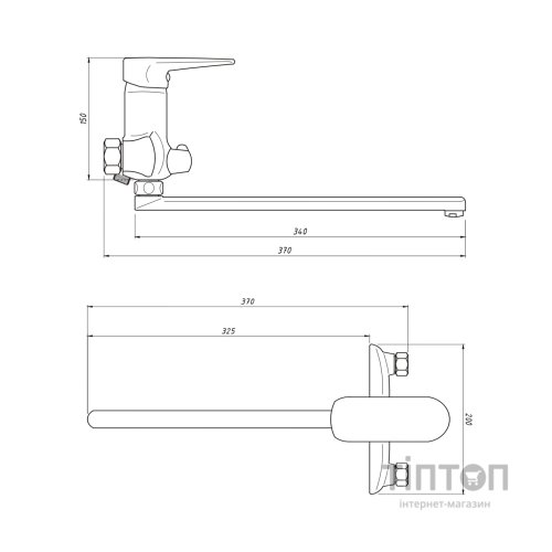 Змішувач Kroner Main-C070