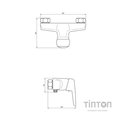 Змішувач Kroner Odra-C050