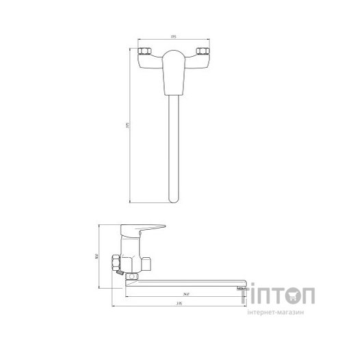 Змішувач Kroner Odra-C070