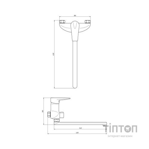 Змішувач Kroner Odra-C071