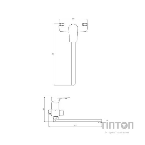 Змішувач Kroner Oker-C070