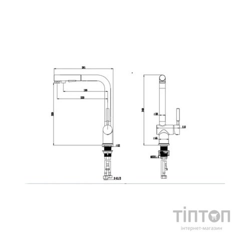 Змішувач Nett FBL-34