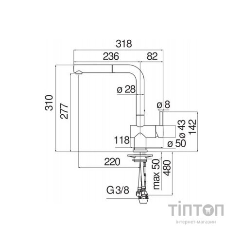 Змішувач NOBILI LV00117CR