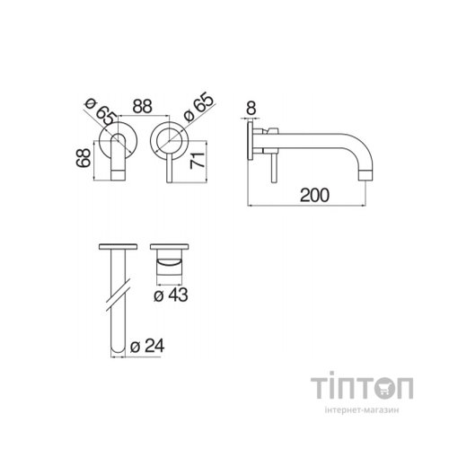 Змішувач NOBILI LV00199/1BM