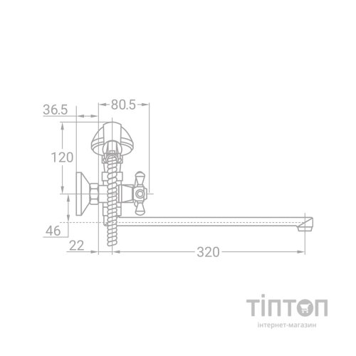 Змішувач TAU VD-5C261C