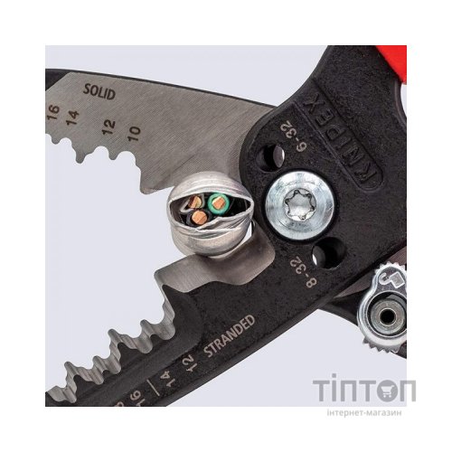 Знімач ізоляції KNIPEX багатофункціональні кліщі для електромонтажних робіт (13 72 8)