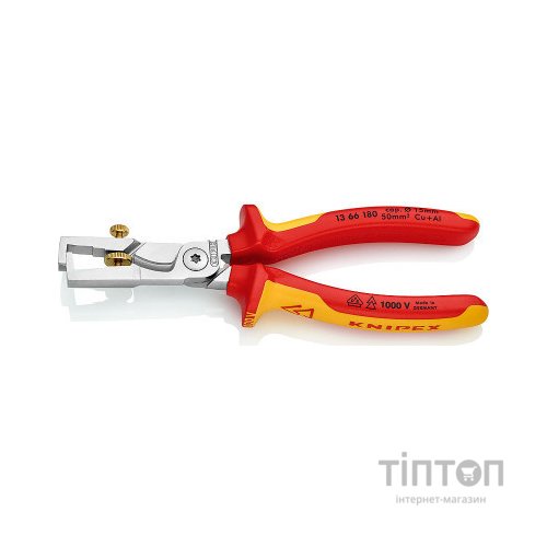 Знімач ізоляції KNIPEX StriX з функцією різання кабелю (13 66 180)