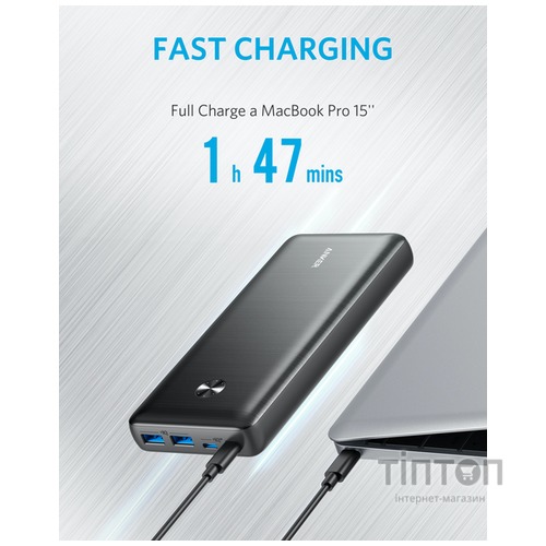 зовн. акум. ANKER PowerCore III Elite 25600 mAh 87W (Чорний)