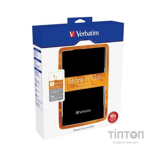 Зовнішній жорсткий диск 2.5" 1TB Verbatim (53023)
