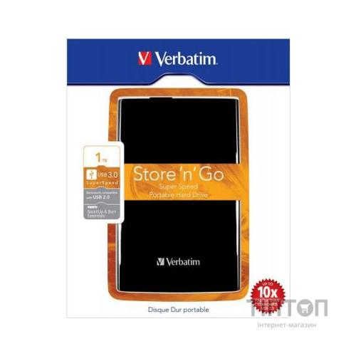 Зовнішній жорсткий диск 2.5" 1TB Verbatim (53023)
